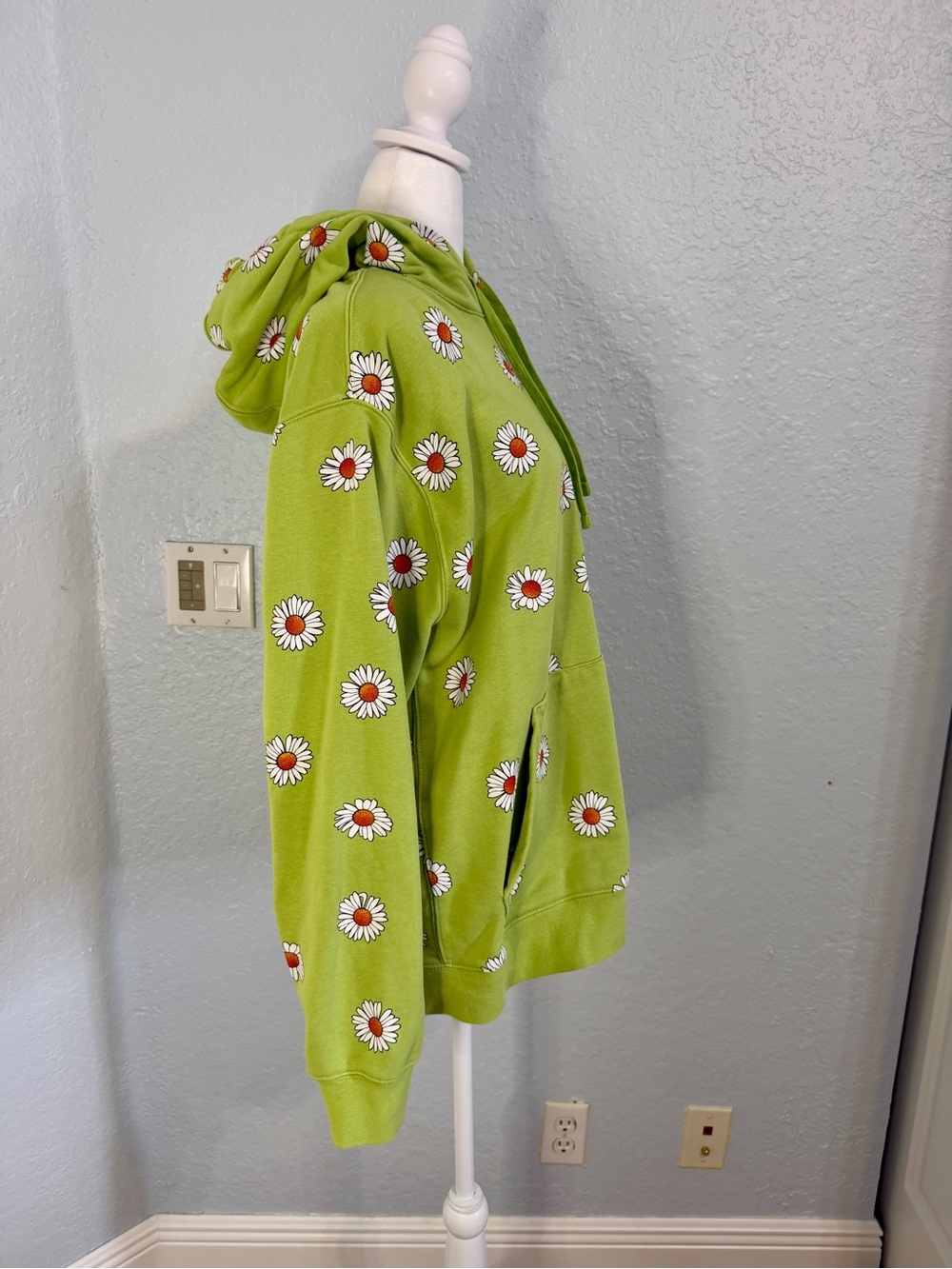 Nike Lime Green Daisy Hoodie - Picture 2 of 8